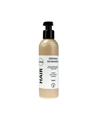 Coffee hair conditioner with caffeine and ceramides to fill spaces and hair loss La-Le