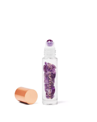 Crystal Bottle for Essential Oils - Amethyst Crystal Crystallove
