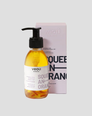 Emulgujący olejek do zmywania makijażu i Spf squeeze an orange Veoli Botanica