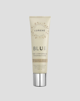 Lumene Blur 1 Classic Beige up to 16h high coverage smoothing foundation with SPF 15