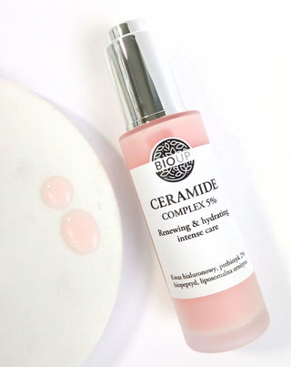 Serum CERAMIDE Complex 5% o działaniu nawilżającym i przeciwzmarszczkowym BIOUP