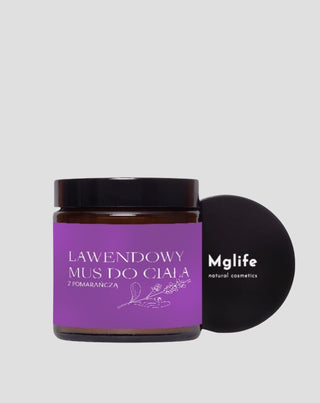 Lavender Body Mousse for Irritated and Dehydrated Skin with Lavender Oil Mglife
