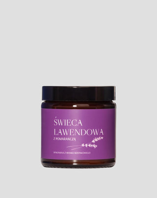 Rapeseed Wax Candle Lavender and Orange with 100% Cotton Wick Mglife