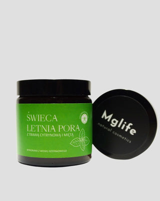 Mglife Summer Season lemongrass and mint scented candle