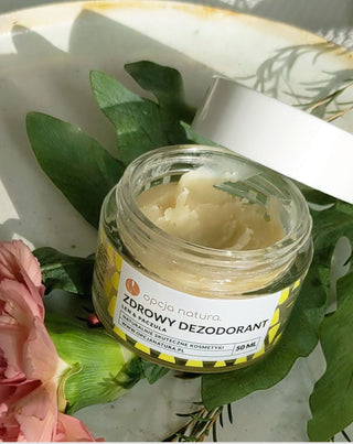 Natural cream deodorant - healthy deodorant flax & Patchouli Opcja Natura_2 - 3