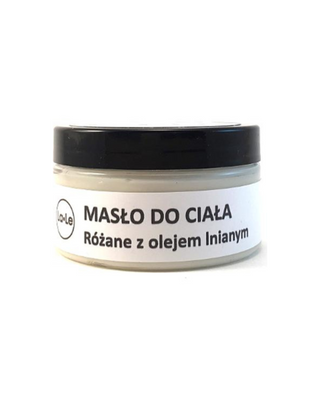 Rose body butter with linseed oil to moisturize and improve skin tone La-Le