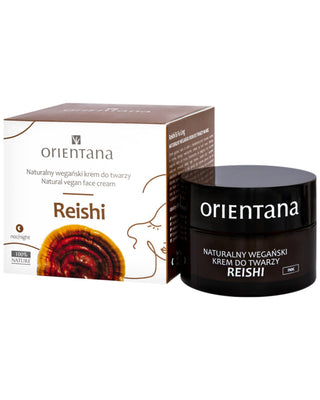 Natural Vegan Night Facial Cream for Early Signs of Ageing with Reishi Mushroom Orientana