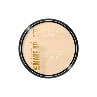 Eveline Art Make-Up Anti-Shine Complex No. 30 ivory mattifying mineral powder with silk
