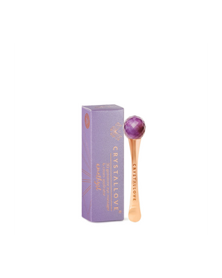 3D Eye Massager with Amethyst and Cream Applicator Crystallove