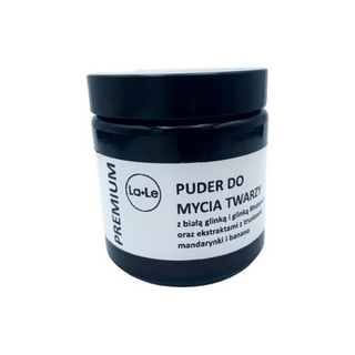 Face wash powder with white clay and Rhassoul clay to regulate sebaceous glands La-Le