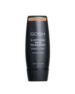 Gosh medium-coverage durable foundation x-ceptional wear shade 19 chestnut