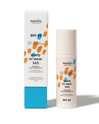 Resibo Ready to wear 365 advanced face cream SPF 50 to slow down skin aging