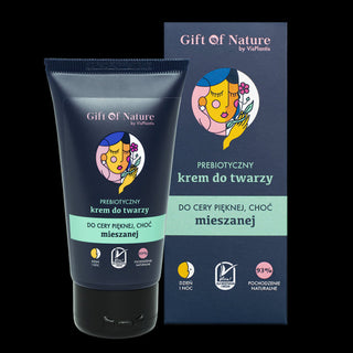 Prebiotic Gift of Nature Face Cream for Combination Skin with Oregano Extract