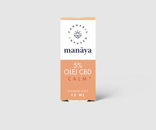 Manaya Calm 5% CBD oil to calm stress and relieve tension
