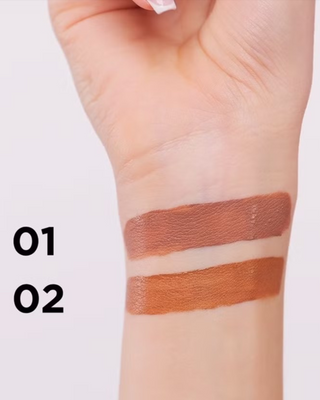 Kremowy i lekki bronzer w płynie Wonder Match do konturowania na mokro Eveline