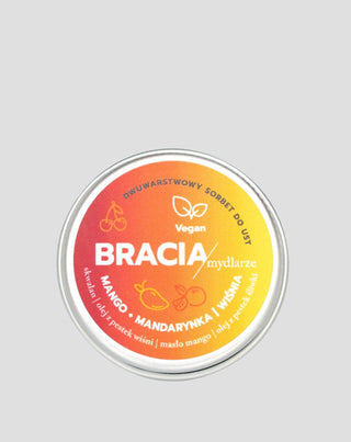 Fruit sorbet for dry and chapped lips cherry mango and mandarin Bracia Mydlarze - 1