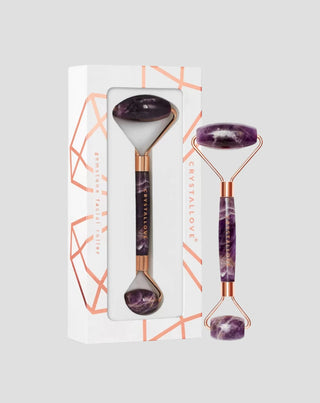Amethyst Face Massager harmony, soothing and calming stone roller Crystallove - 1