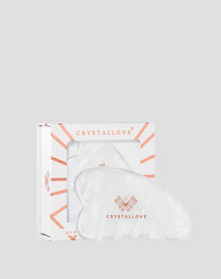 Facial massage plate gua sha made of rock crystal with cleansing properties Crystallove - 1