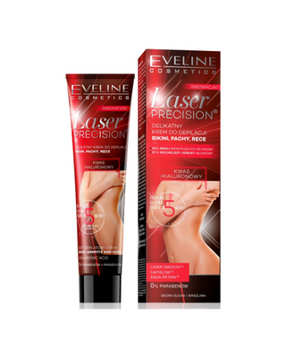 Eveline Laser Precision gentle epilation cream for bikini, armpits, hands with hyaluronic acid