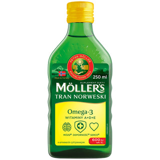 Moller's lemon-flavored Norwegian Tranium with 600 IU of vitamin D3