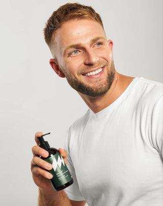 Monolit sandalwood scented shower gel for men with aloe