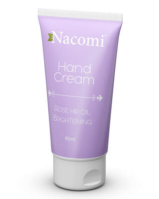 Nacomi brightening hand cream with rosehip oil and sweet almond oil