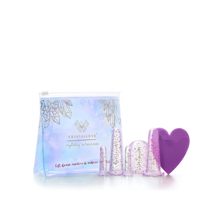 Silicone Facial and Body Massage Cups Detox-Promoting Crystallove