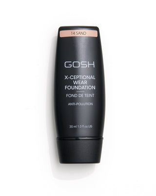 Gosh medium-coverage durable foundation x-ceptional wear shade 14 sand
