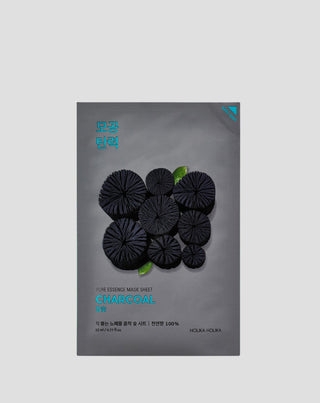 Charcoal Extract Sheet Mask in Cotton Cloth Pure Essence Holika Holika - 1