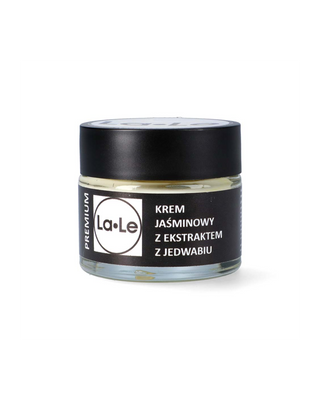 Jasmine cream with silk extract intensively nourishes and firms La-Le