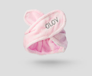 Hair Wrap and Two Makeup Removal Gloves Set for Daily Skincare Glov