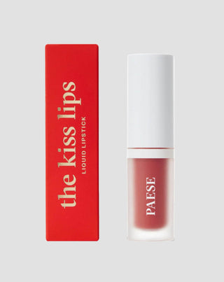 Paese The Kiss Lips 02 Nude Coral is a lightweight, matte liquid lipstick without the feeling of stickiness