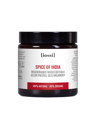 Iossi Spice of India body butter with Omega 6 and 9 acids with an herbal-spicy scent