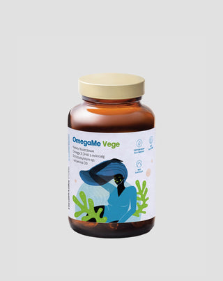 Omega Fatty Acids Dietary Supplement OmegaMe Vege Health Labs Care 60 Capsules
