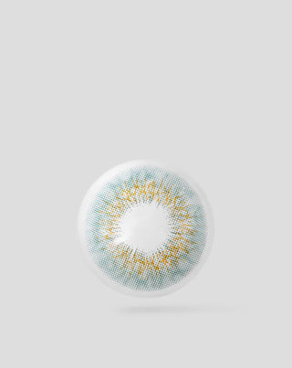 Aquamarine-mint green zero power monthly coloured contact lenses Green Moons No. 2 Ovio - 2