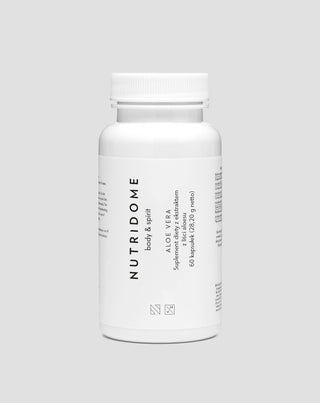 Aloes tabletki z ekstraktem z liści aloesu Aloe Vera 400 mg/dzień Nutridome 60 kapsułek_1