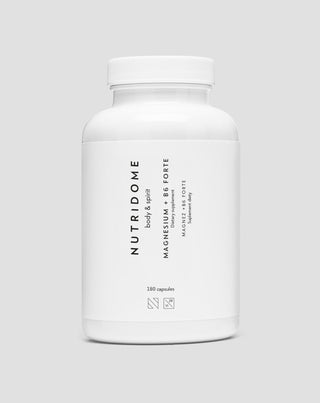 Magnesium + B6 Forte magnesium citrate for leg cramps, calf cramps, fatigue and stress Nutridome 180 capsules - 1
