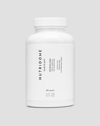Spirulina seaweed tablets for body cleansing Nutridome 180 capsules - 1