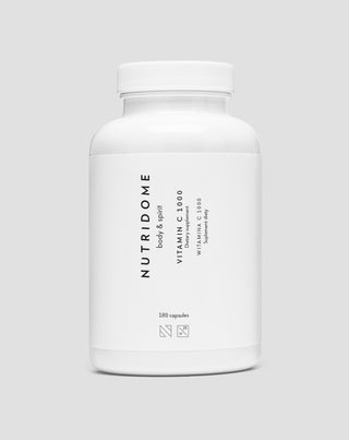 Vitamin C 1000 for immunity and collagen synthesis Nutridome 180 capsules - 1