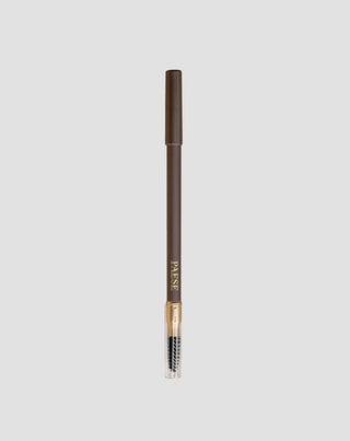 Long-lasting Powder Brow Pencil with Brush for Brow Styling in Dark Brown Shade by Paese