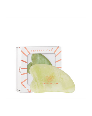 Facial Gua Sha Massage Plate with Jadeite Youth Stone Crystallove