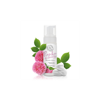 Rejuvenating facial cleansing foam with E-Fiore Damask Rose