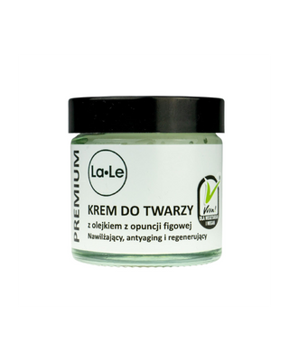 Face cream with prickly pear oil dedicated to dry, tired, mature skin La-Le