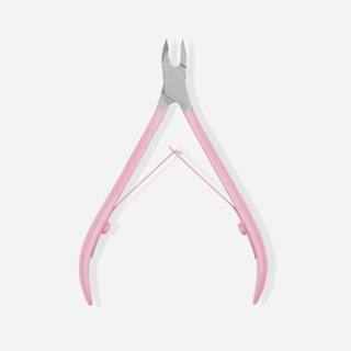 You Beauty professional 5mm cuticle clippers with satin pink handle