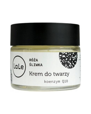 Plum and rose cream with coenzyme Q10 to soothe irritation for mature skin La-Le