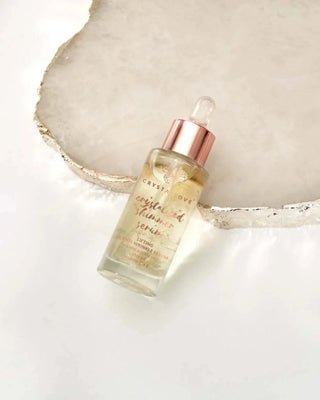 Mountain Crystal and Prickly Pear Facial Serum - Clear Quartz Shimmer Serum Crystallove