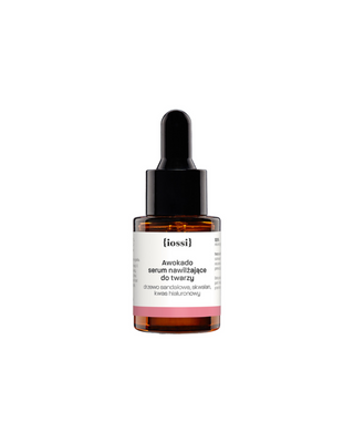 Iossi facial serum with avocado, squalane and vitamin E to restore skin elasticity
