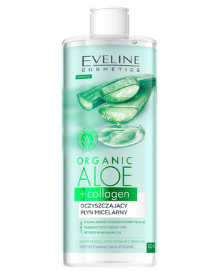 Micellar Cleansing Water Eco-Friendly Aloe + Collagen 3-in-1 Eveline