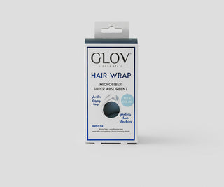 White Hair Drying Turban for All Hair Types Hair Wrap Glov