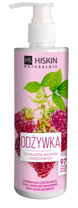 Natural Conditioner for Dry and Damaged Hair with a Dispenser Bottle HiSkin